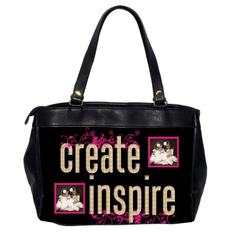 Dream Create Inspire Oversized Office Bag By Catvinnat Back