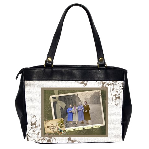 Remember When Heritage Oversized Office Bag By Catvinnat Back
