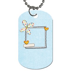 Butterfly Kisses - Dog Tag (One Side)