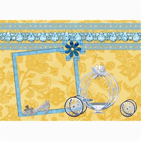 7x5 Card Ella In Blue 1003 By Lisa Minor 7 x5  Photo Card - 1