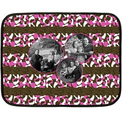 Pink and Brown Blanket - Fleece Blanket (Mini)