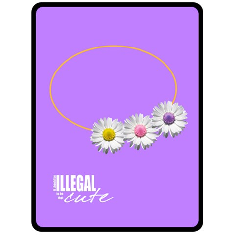 Cute Flowers 80 x60  Blanket Front