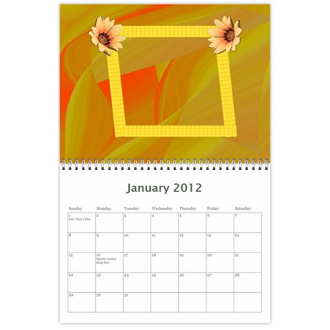 Colorful Calendar 2012 By Galya Jan 2012