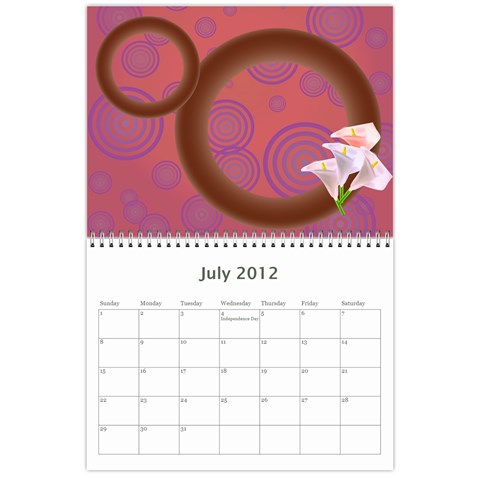 Colorful Calendar 2012 By Galya Jul 2012