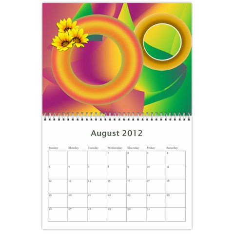Colorful Calendar 2012 By Galya Aug 2012