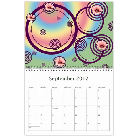 Colorful Calendar 2012 By Galya Sep 2012