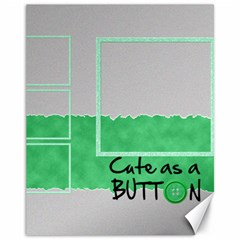 Cute as a button - CANVAS 14 x11  - Canvas 11  x 14 