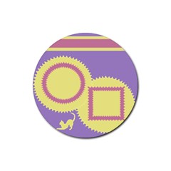 Cat - Rubber Round Coaster (4 pack) Cat - Rubber Round Coaster (4 pack)