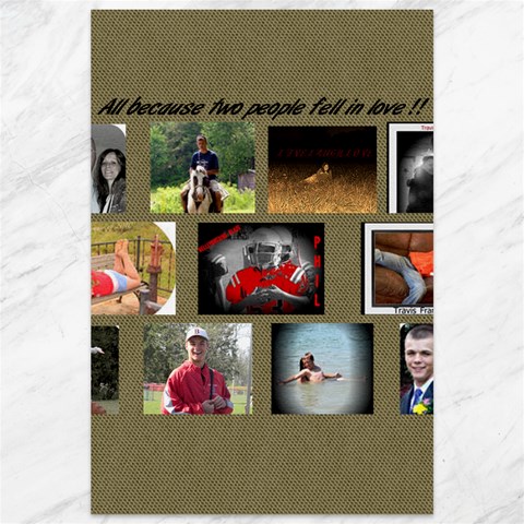 Boone And Amandas Christmas By Stacie 11.88 x17.36  Canvas - 1