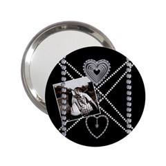 Diamond & Hearts Handbag Mirror