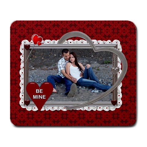 Be Mine Large Mousepad By Lil Front