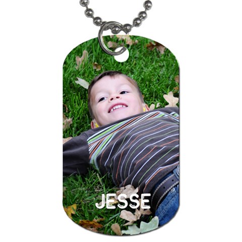 Jesse Dog Tag By Lisa Front