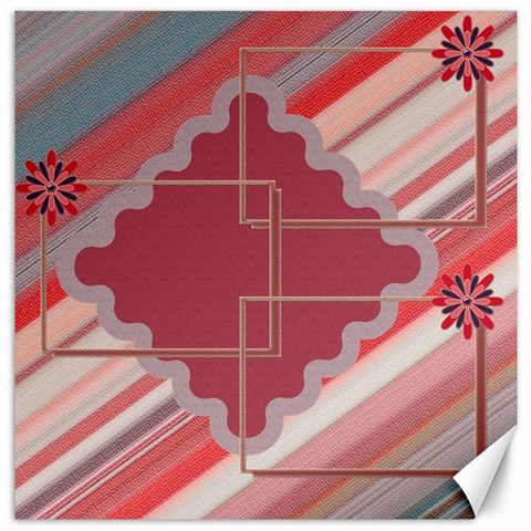 Flower Frame Canvas 12x12 By Daniela 11.4 x11.56  Canvas - 1