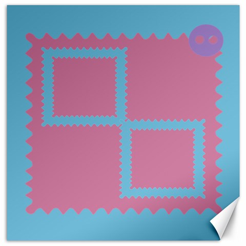Blue Canvas 12x12 By Daniela 11.4 x11.56  Canvas - 1