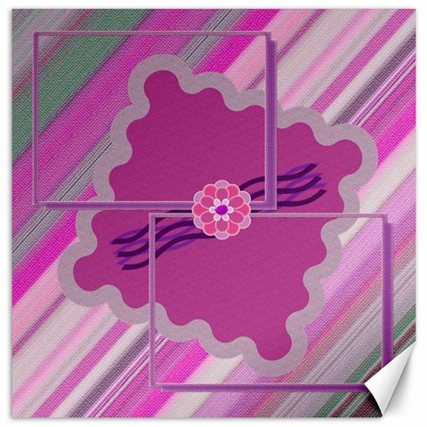 Flower Frame Canvas 12x12 By Daniela 11.4 x11.56  Canvas - 1