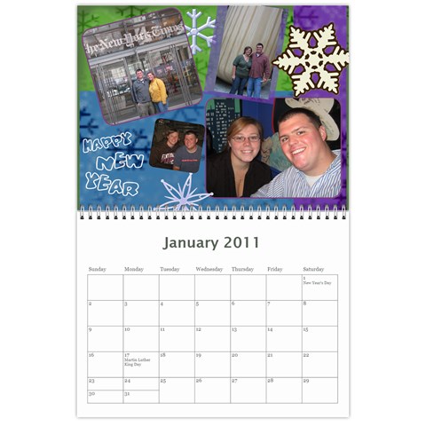 Gibson Calendar By Shena Jan 2011