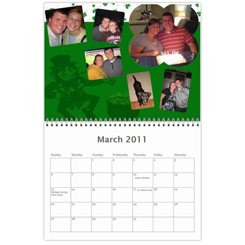 Gibson Calendar By Shena Mar 2011
