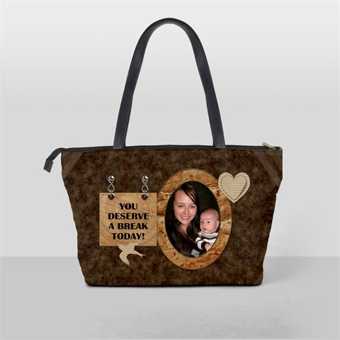 Mom Deserves A Break Classic Shoulder Handbag By Lil Back