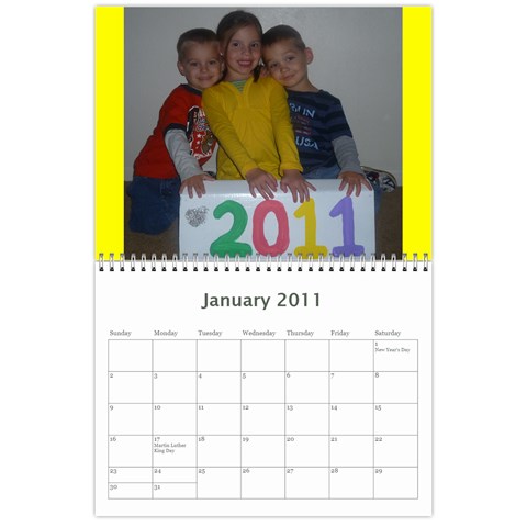 Chris Calendar By Kayla Jan 2011