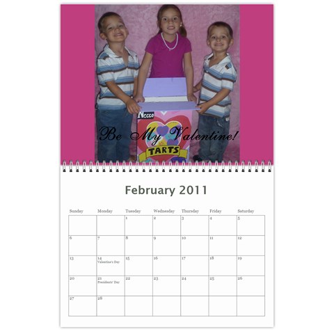 Chris Calendar By Kayla Feb 2011