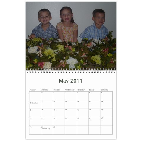 Chris Calendar By Kayla May 2011