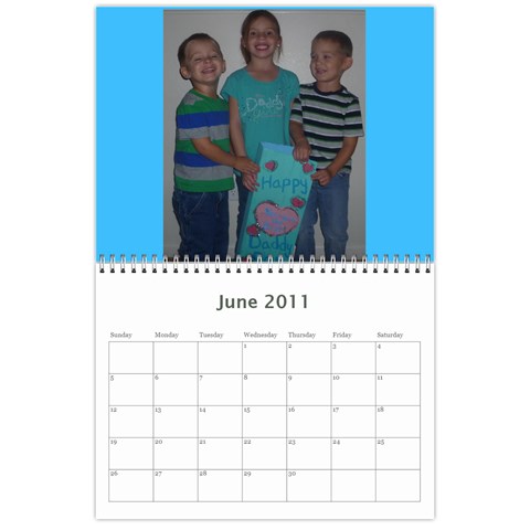 Chris Calendar By Kayla Jun 2011