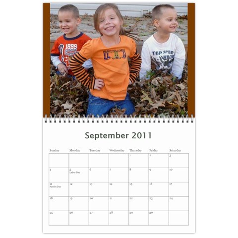 Chris Calendar By Kayla Sep 2011