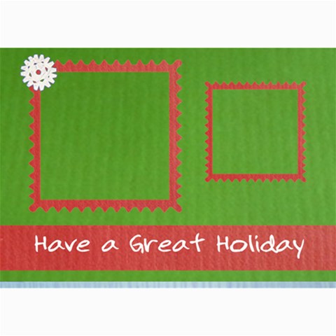 Merry Christmas & Happy New Year By Daniela 7 x5  Photo Card - 2