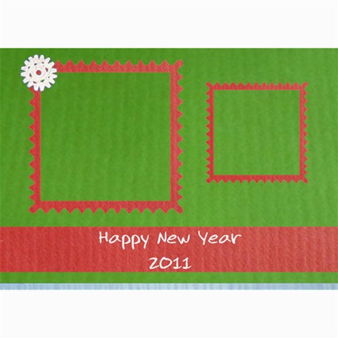 Merry Christmas & Happy New Year By Daniela 7 x5  Photo Card - 3