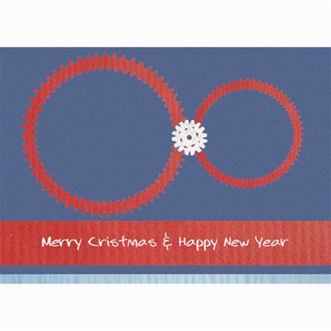 Merry Christmas & Happy New Year By Daniela 7 x5  Photo Card - 7