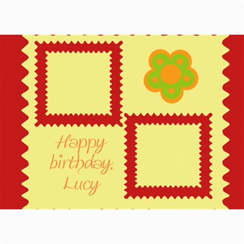 Happy Birthday Kids 7x5 Cards By Daniela 7 x5  Photo Card - 6