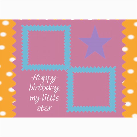 Happy Birthday Kids 7x5 Cards By Daniela 7 x5  Photo Card - 10