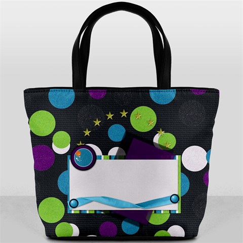 A Space Story Bucket Bag 1001 By Lisa Minor Back