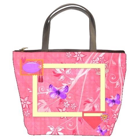 Miss Ladybugs Garden Bucket Bag 1002 By Lisa Minor Front