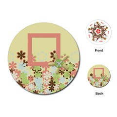 Spring Blossom Circle Cards 1001 - Playing Cards Single Design (Round)