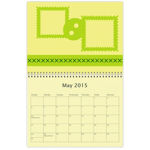 Calendar 12 Months May 2015