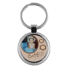 Custom Round Key Chain-cute