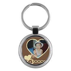 Custom Round Key Chain - Cutie Hearts
