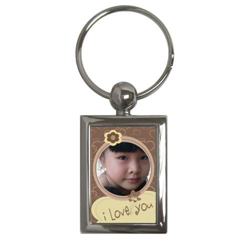 Custom Key Chain Rectangle Front