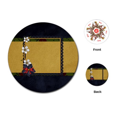 Gypsy Fall Playing Cards Round 1001 By Lisa Minor Front