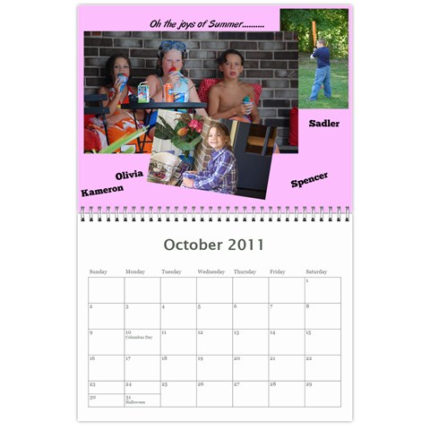 Mema s Christmas Calendar By Amy Oct 2011