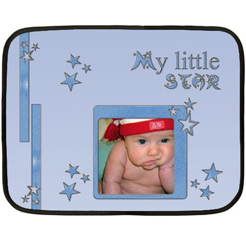 My Little Blue Star 35 x27  Blanket