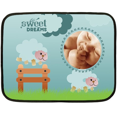 Sweet Dreams Blue 35 x27  Blanket
