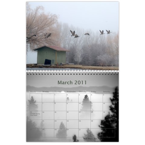 Nw Montana 2011 Calendar By Wendi Giles Mar 2011