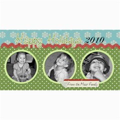 Happy Holidays 2010 Photo Card - 4  x 8  Photo Cards