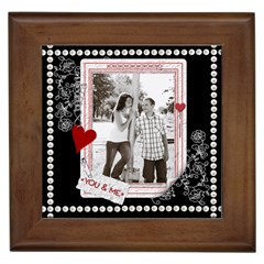 You & Me Framed Tile