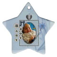 Baby Boy Star Ornament - Ornament (Star)