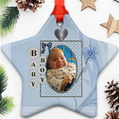 Baby Boy Star Ornament - Ornament (Star)