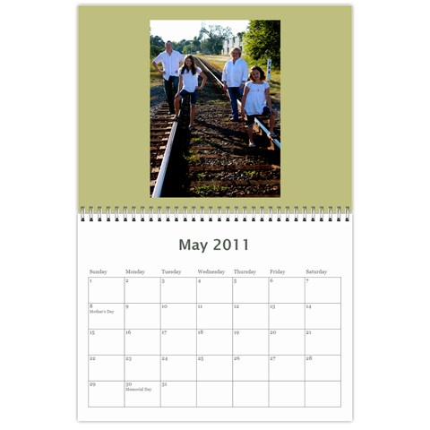 Schneider Calendar By Angie Schneider May 2011