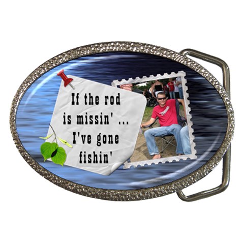Fishing Belt Buckle By Lil Front